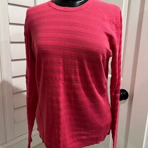 BR Pink Crewneck Long-Sleeve Top